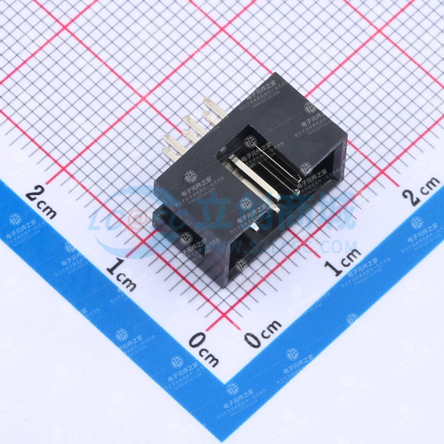 2.54mm 2x3P 排数:2 每排P数:3
