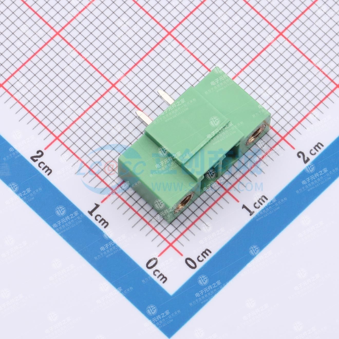 螺丝固定 1x2P 3.81mm 排数:1 每排P数:2