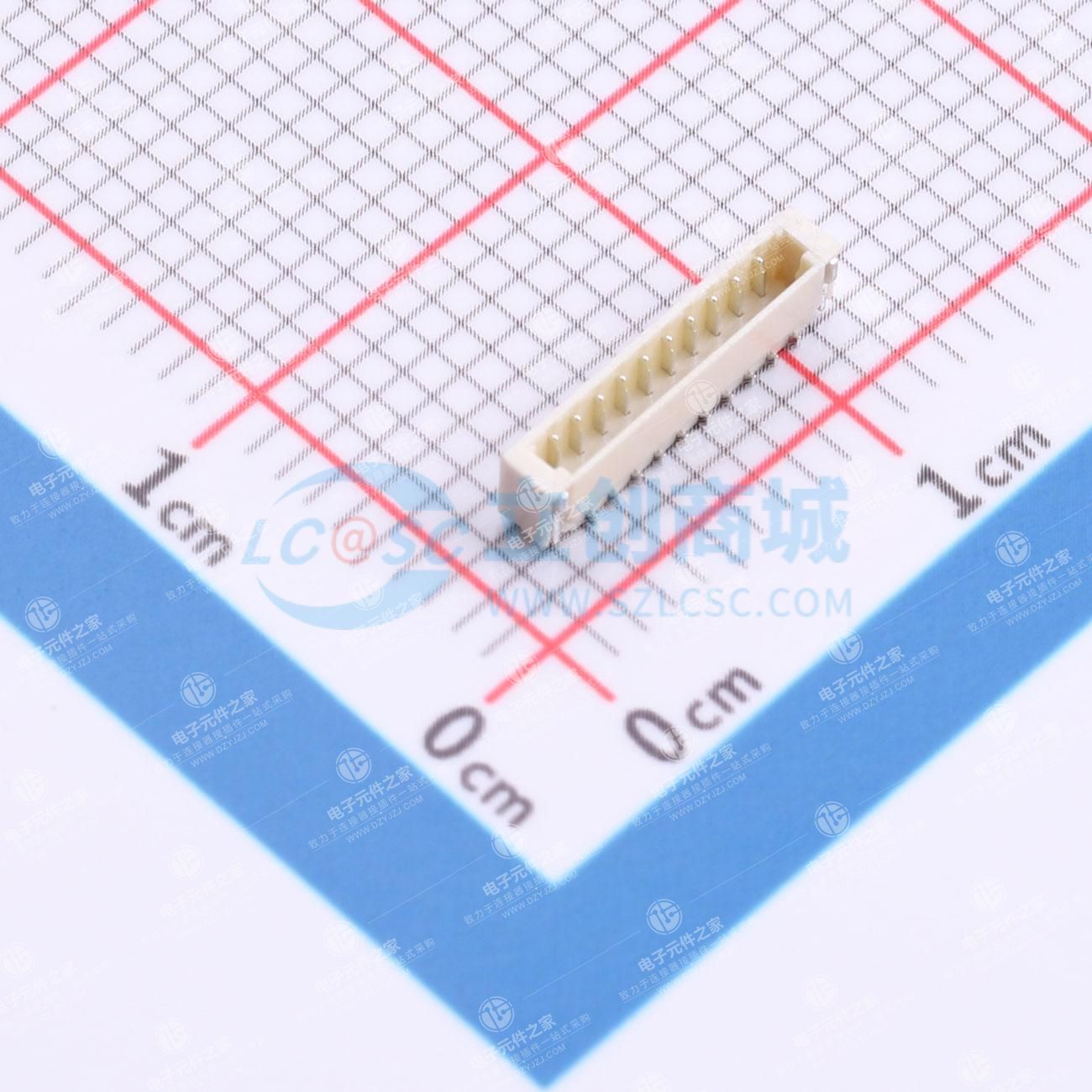 1x10P 间距:0.8mm 卧贴 系列:SU