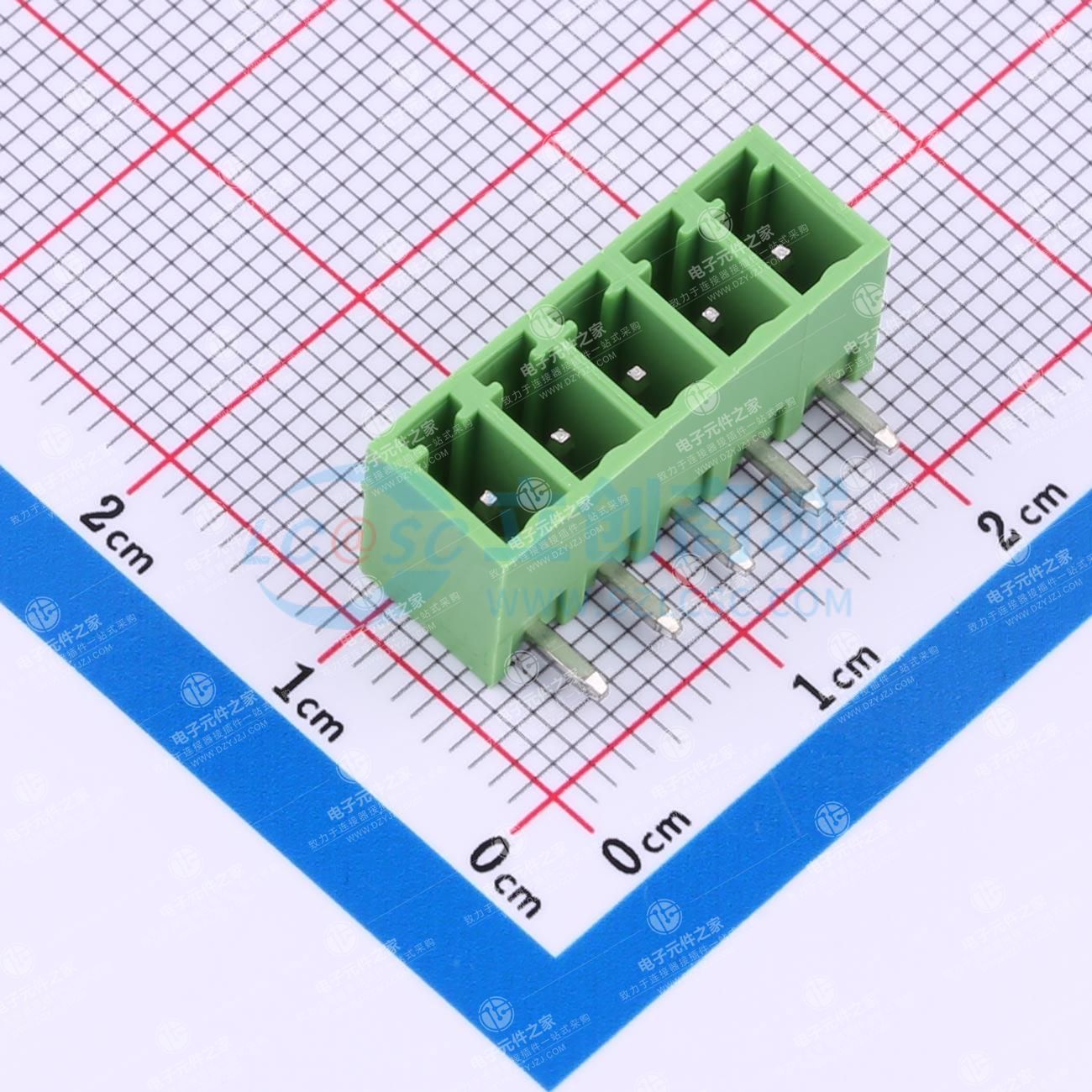 无固定装置 1x5P 3.81mm 排数:1 每排P数:5