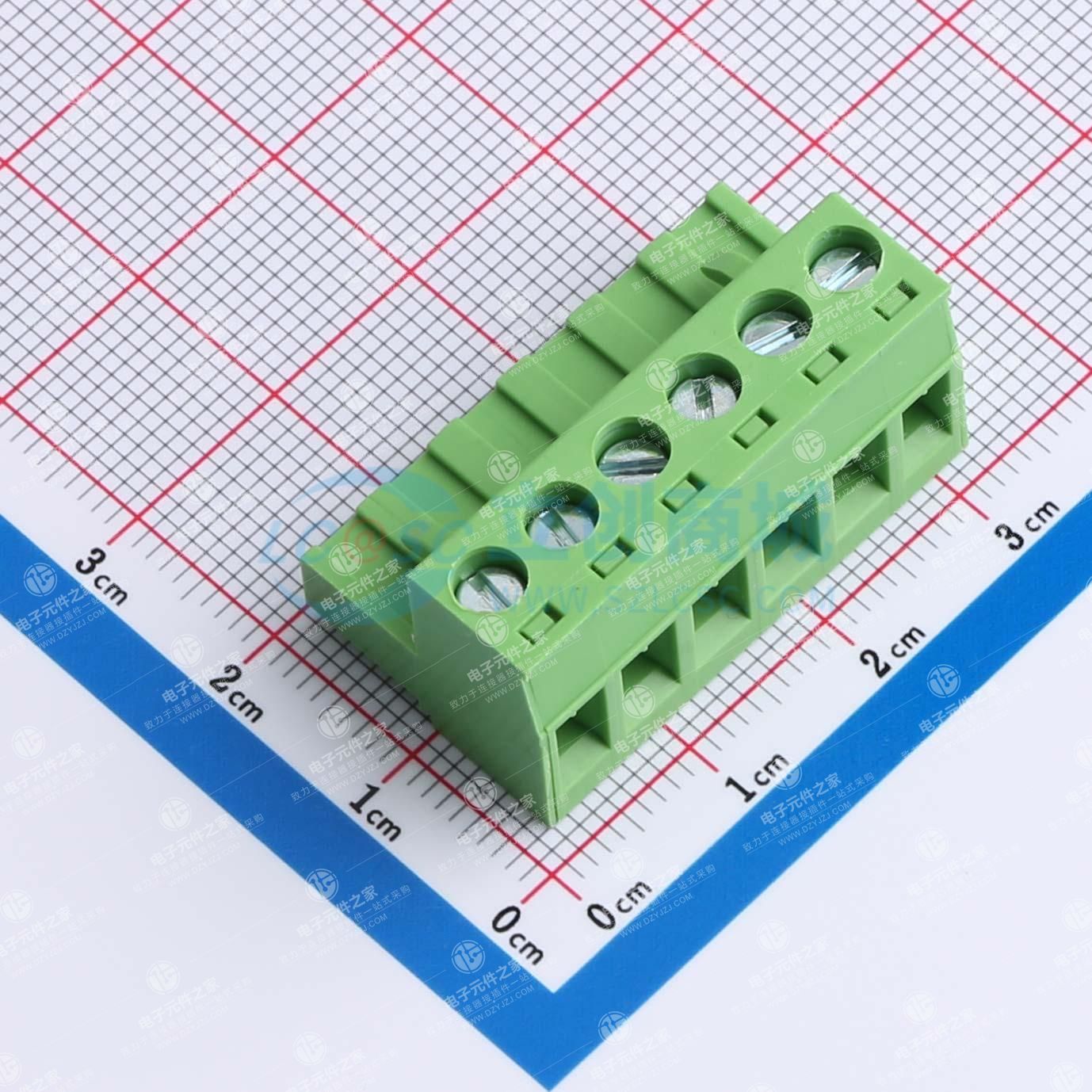 无固定装置 1x6P 5.08mm 排数:1 每排P数:6