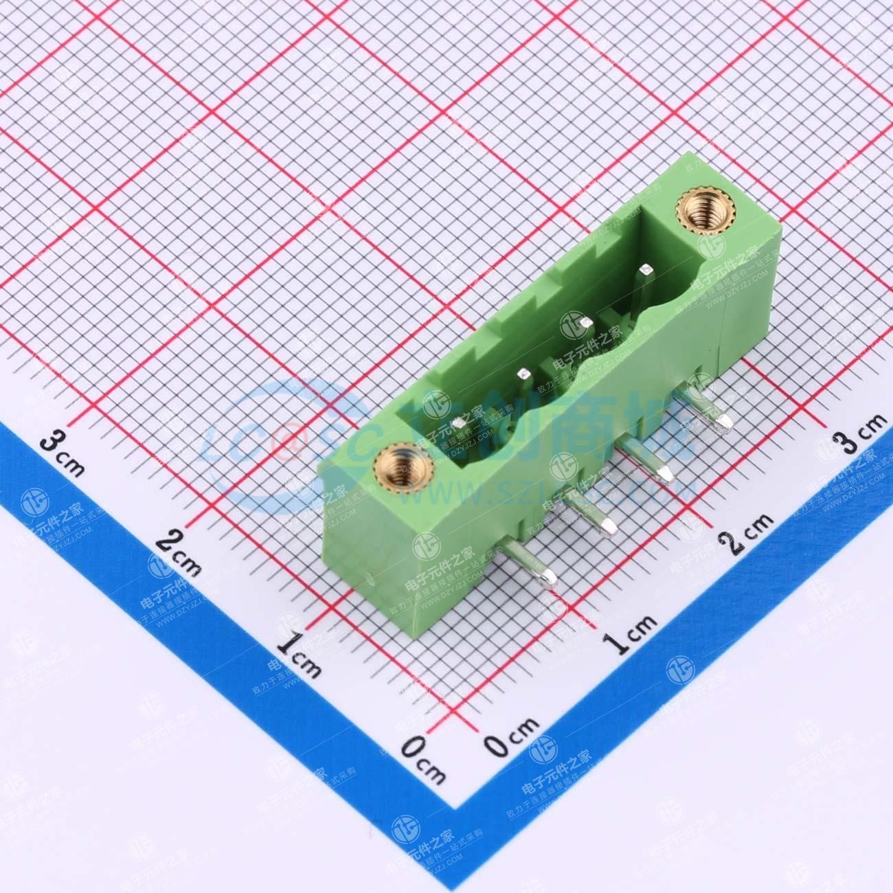 螺丝固定 1x4P 5.08mm 排数:1 每排P数:4