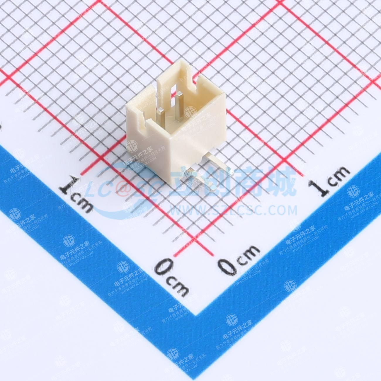 米色 1x2P 间距:2mm 弯插 系列:PH