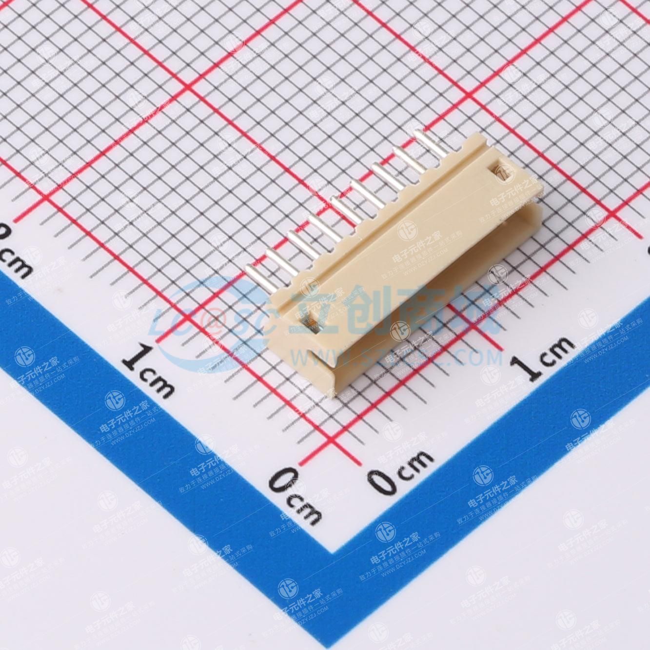米色 1x9P 间距:1.5mm 直插 系列:ZH