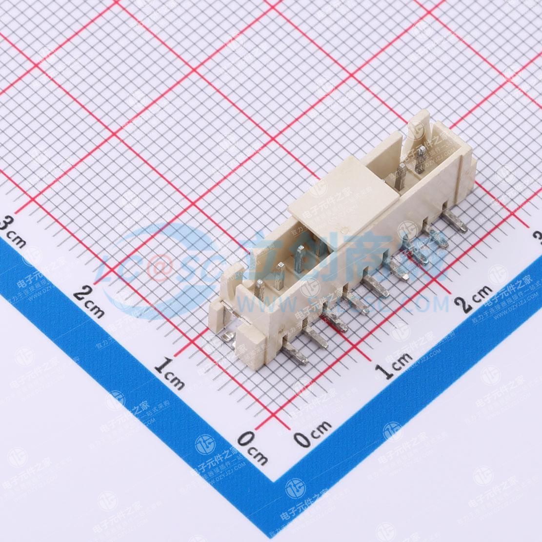 米色 1x9P 间距:2.5mm 立贴 系列:XH