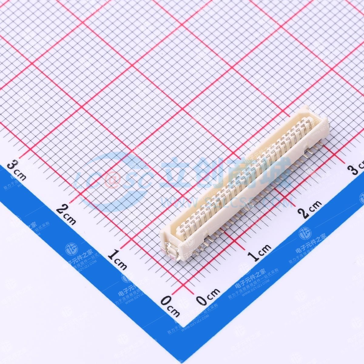 PIN:51P 间距:1mm 立贴