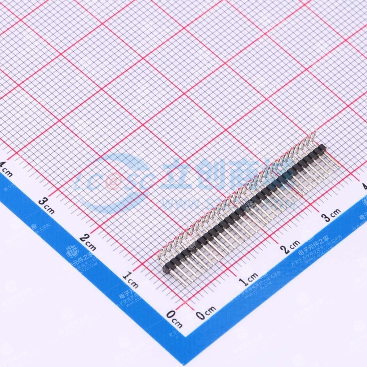 1x30P 间距:1.27mm 方针 弯插