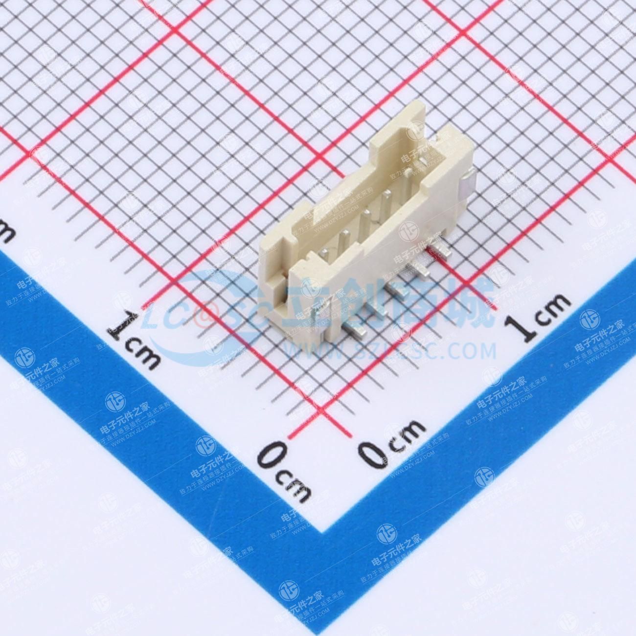 1x5P 间距:1.5mm 立贴