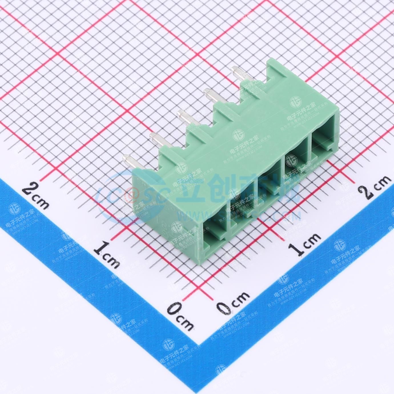 无固定装置 1x5P 3.81mm 排数:1 每排P数:5