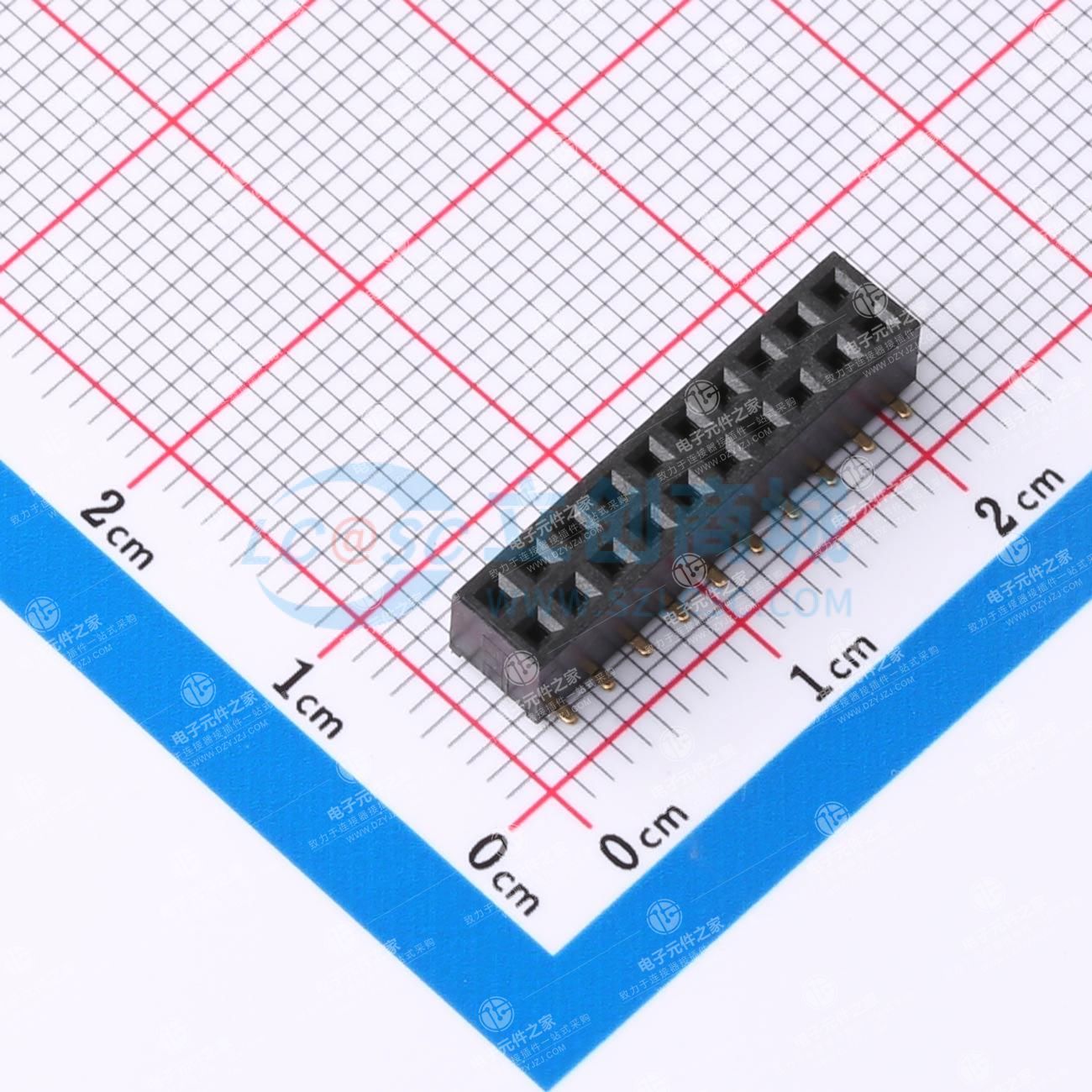 2x10P 间距:2mm 立贴