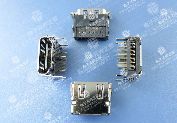 HDMI A TYPE 三排插件 四脚