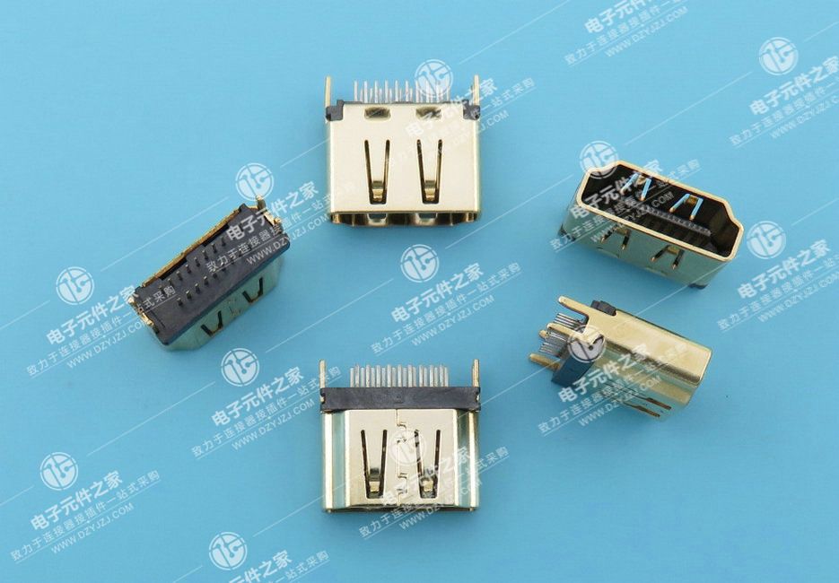 HDMI A TYPE 母座夹板1.6