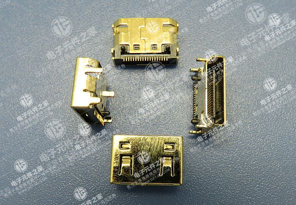 HDMI C TYPE 四脚DIP脚距4.5