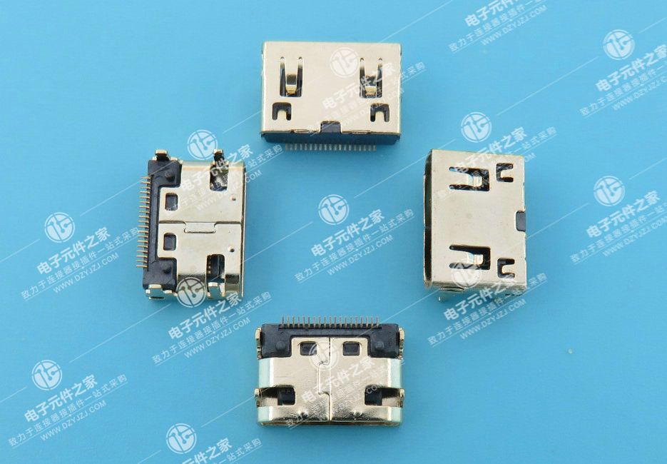 HDMI C TYPE 四脚DIP脚距4.5