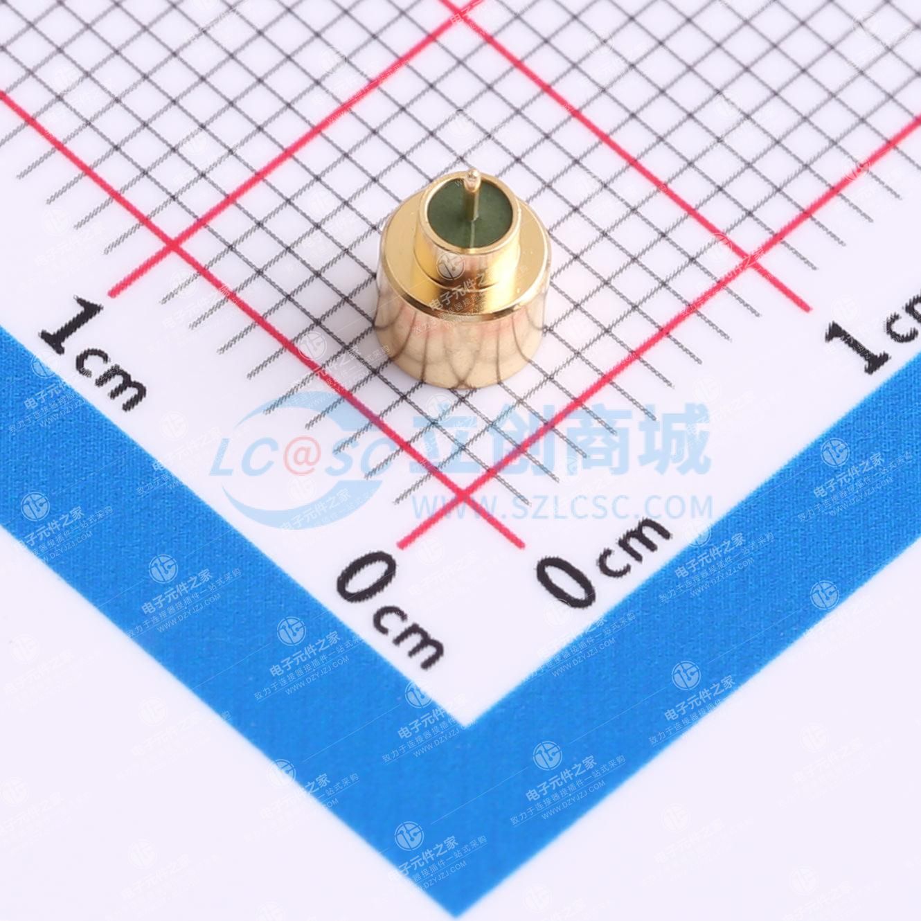 射频,单芯,SMP座,0.38mm针,DC~40GHz,玻璃绝缘子
