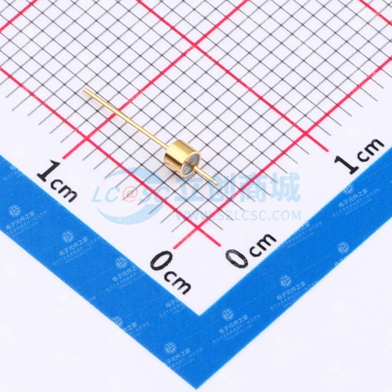 0.05-46.5GHz 射频单芯0.3mm针直径 烧结玻璃绝缘子