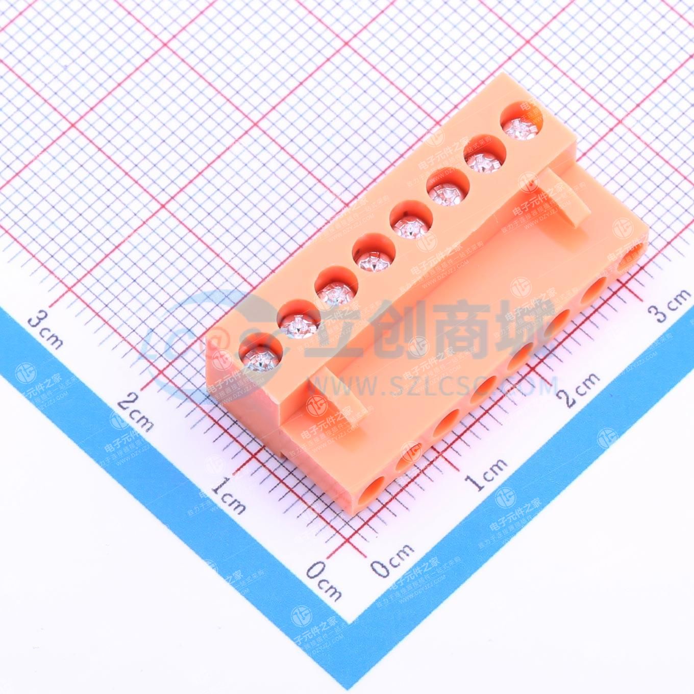 无固定装置 1x8P 3.96mm 排数:1 每排P数:8