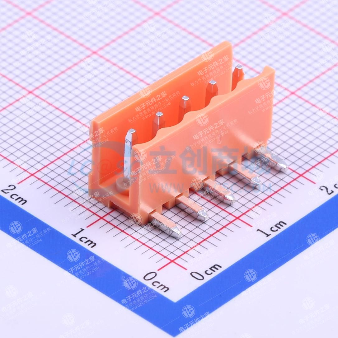 1x5P 间距:3.96mm 弯插