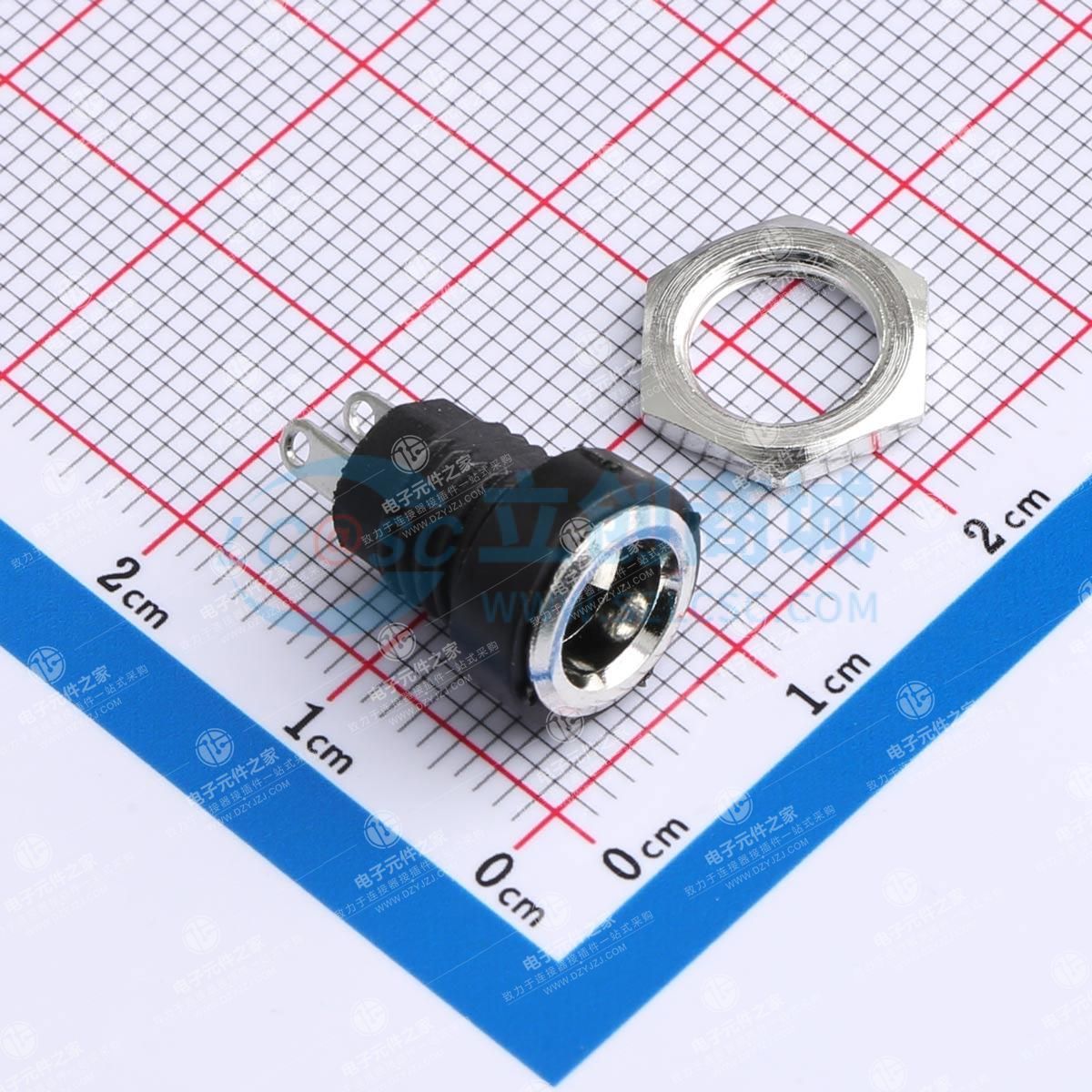 两件套 DC电源插座 内径:2mm 外径:6.6mm
