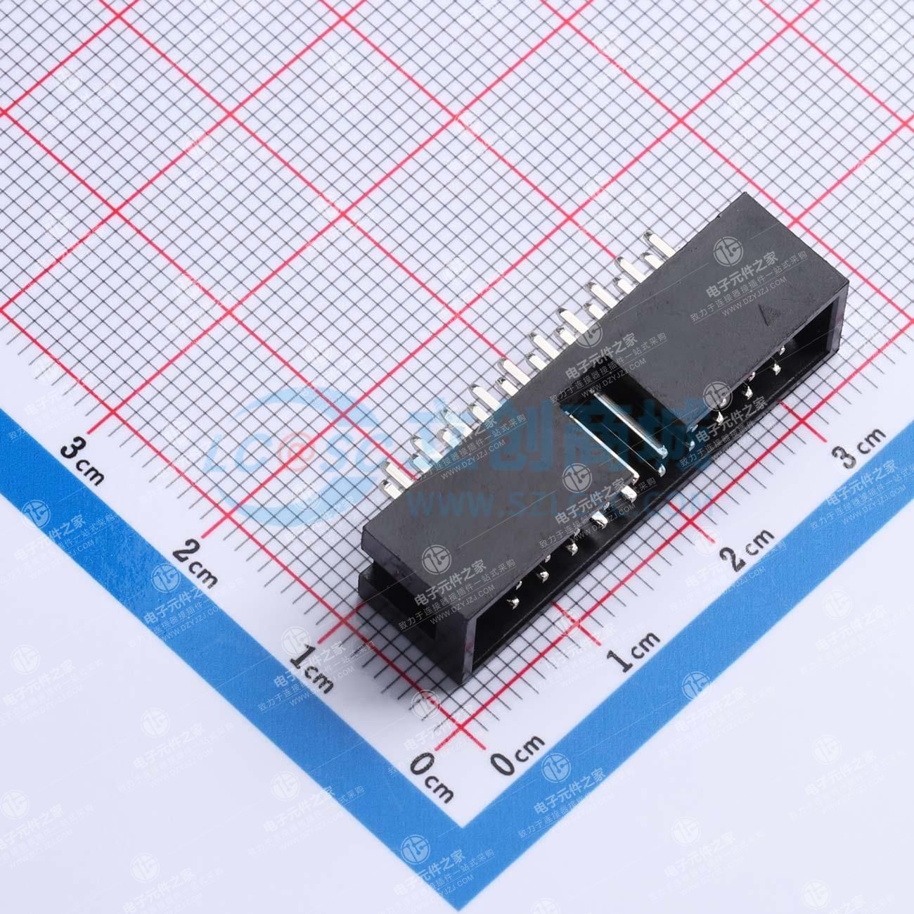 2.54mm 2x10P 排数:2 每排P数:10