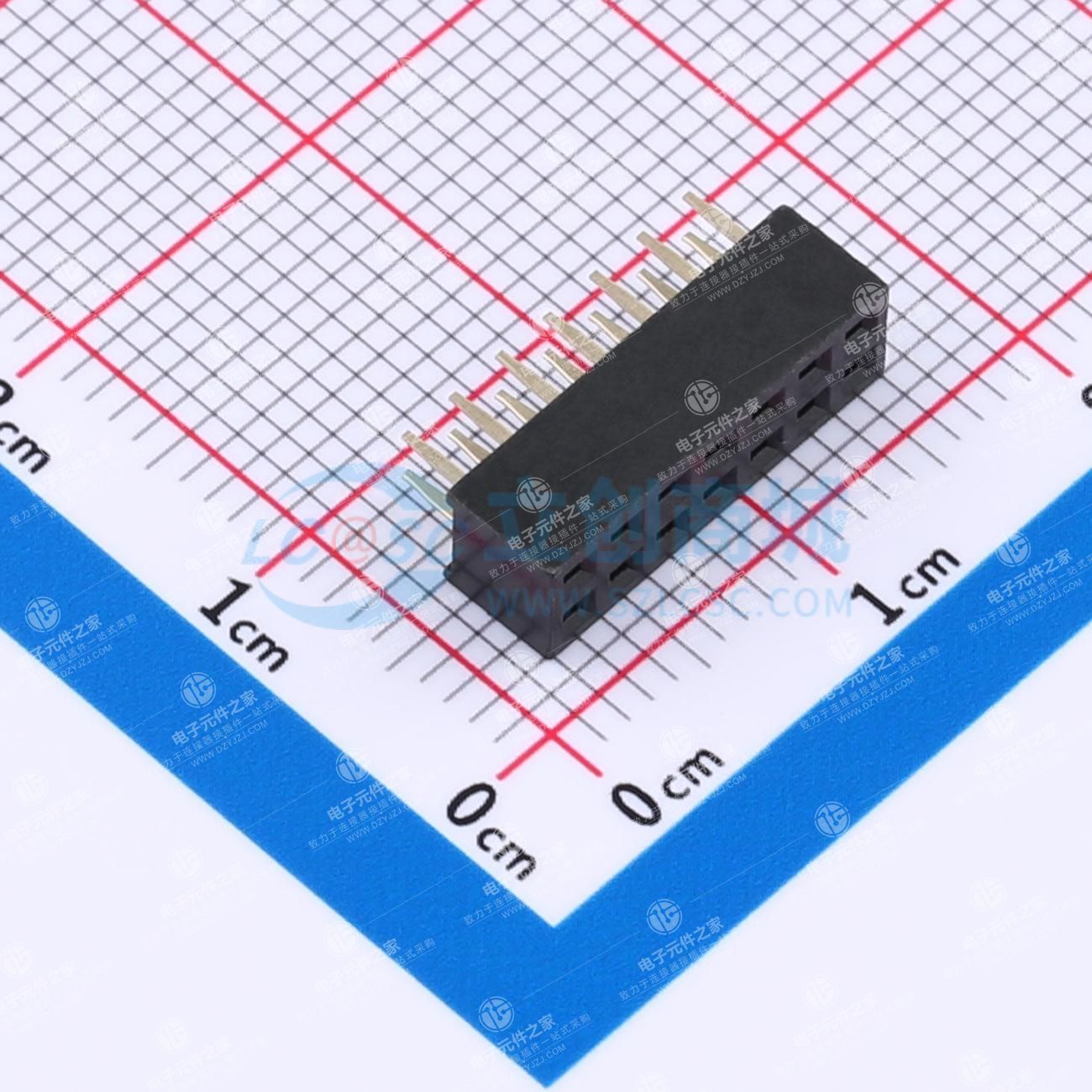 2x7P 间距:2mm 直插
