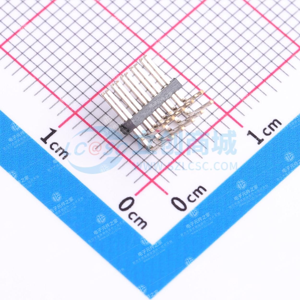 2x5P 间距:1.27mm 方针 弯插