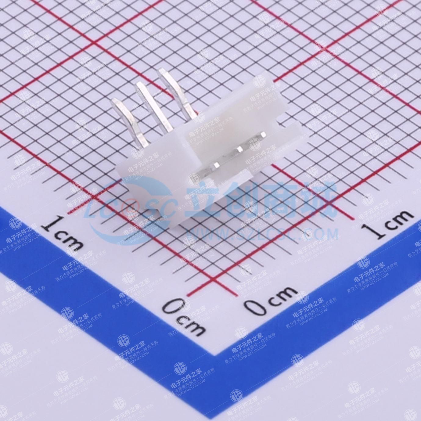 1x3P 间距:2mm 弯插 系列:PH