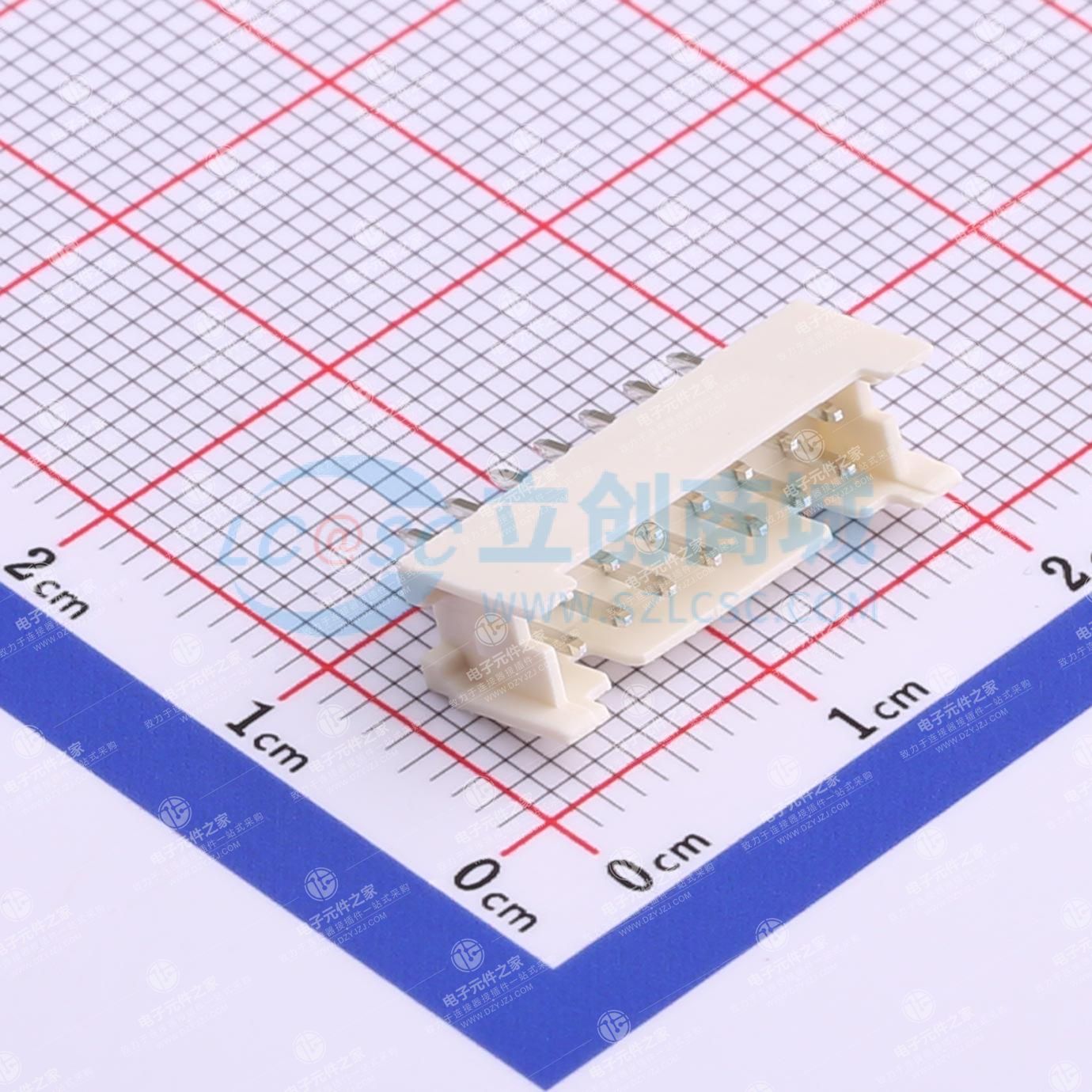 白色 2x7P 间距:2mm 直插