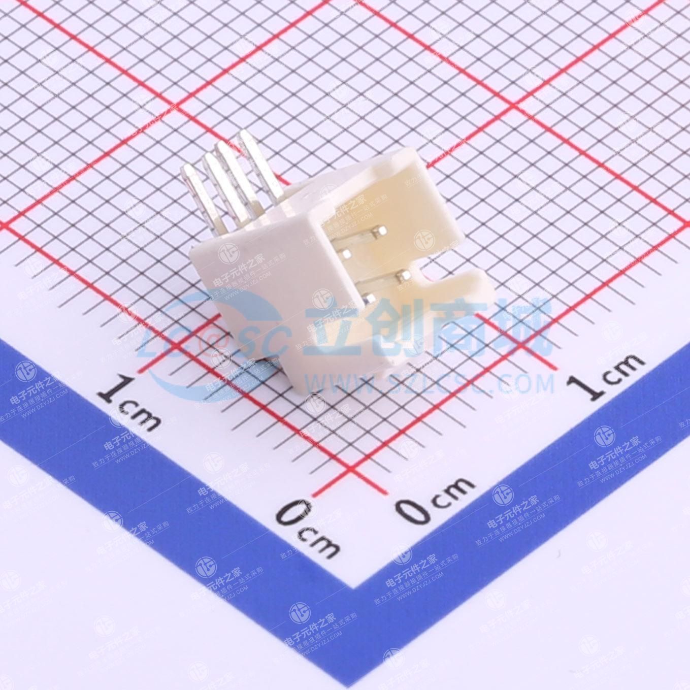米黄 2x2P 间距:2mm 弯插