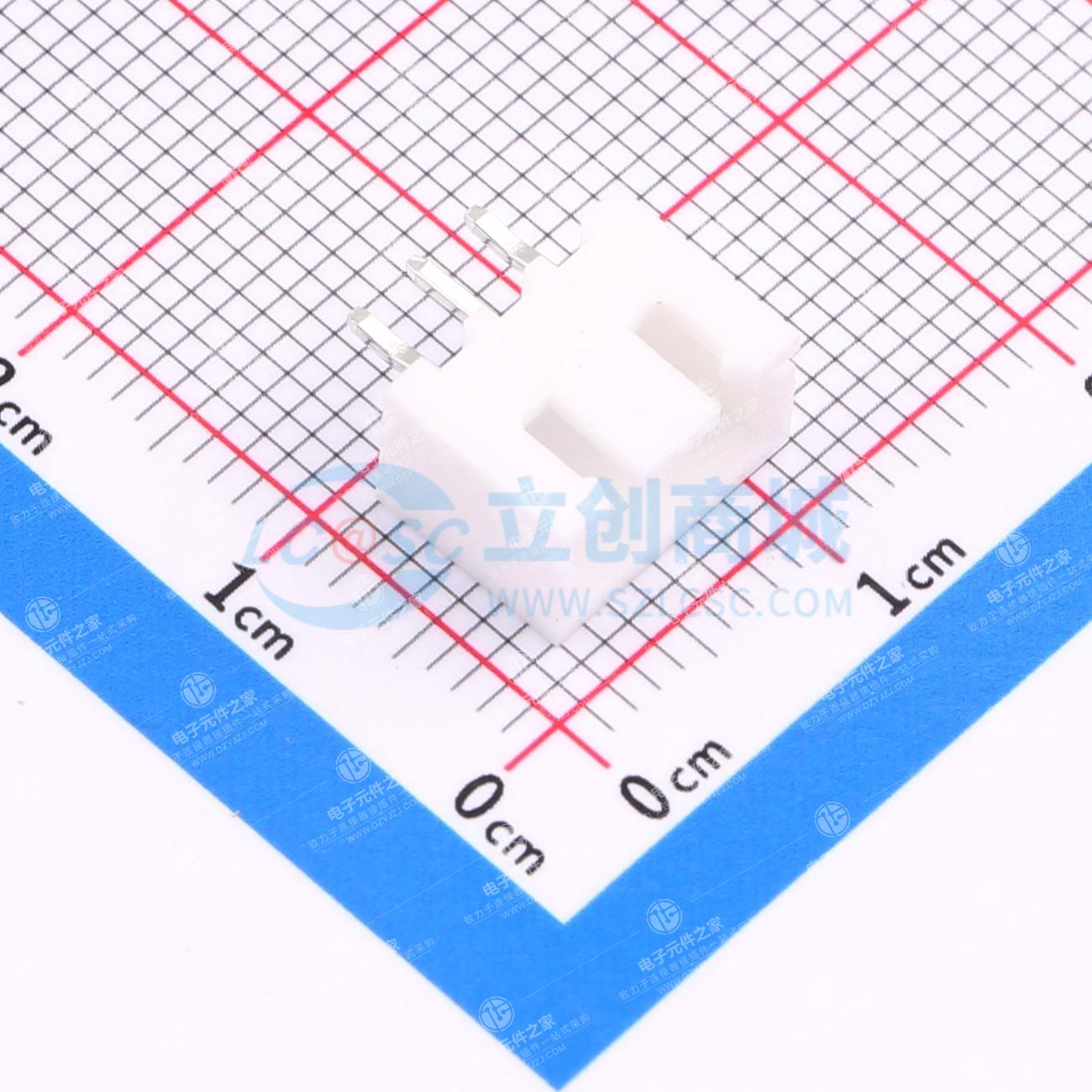 1x3P 间距:2.5mm 直插 系列:XH