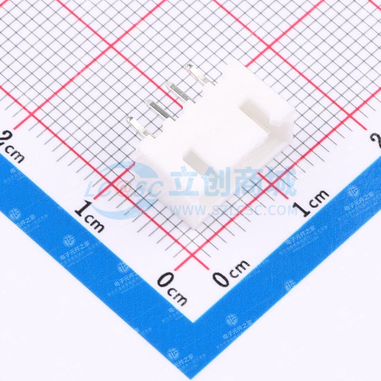 1x4P 间距:2.5mm 直插 系列:XH