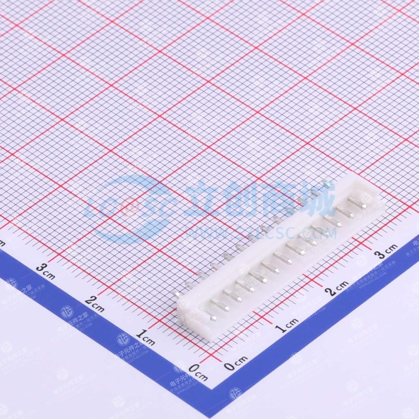 白色 1x13P 间距:2.5mm 直插