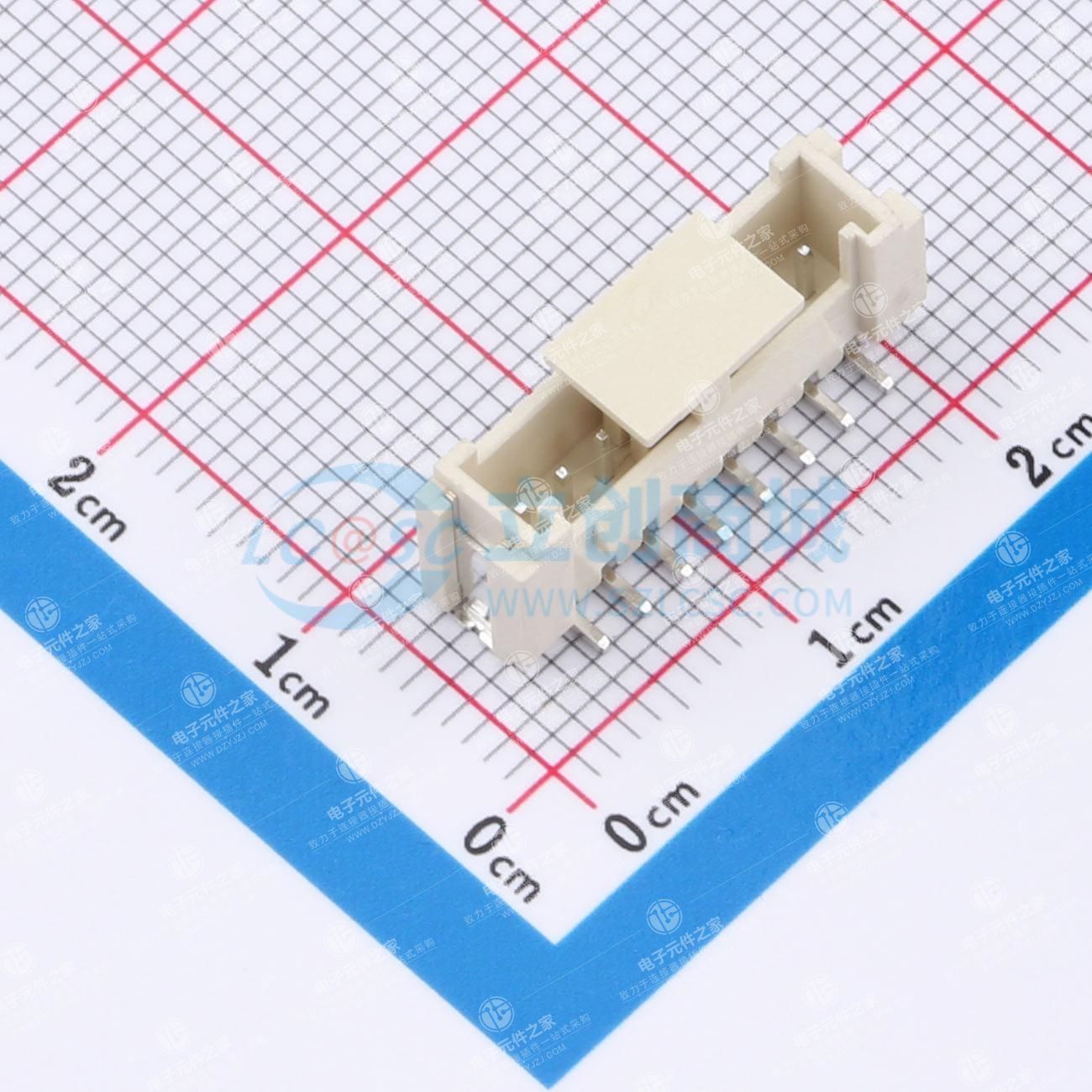 1x8P 间距:2mm 立贴 系列:HY