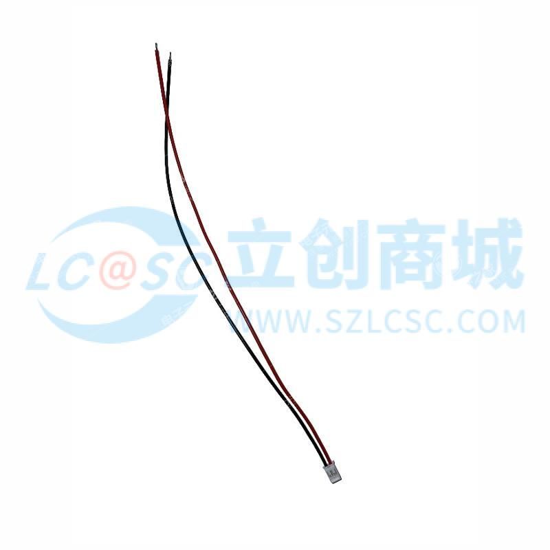 HY2.0mm-2P端子线 单头镀锡3mm 线长200mm 26AWG