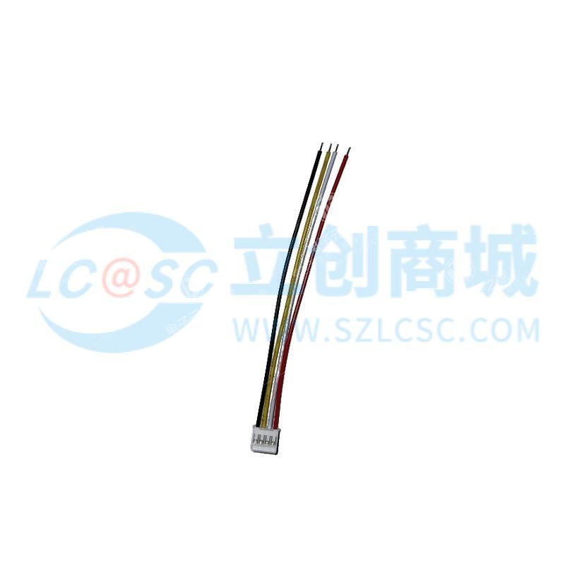 HY2.0mm-4P端子线 单头镀锡3mm 线长100mm 26AWG