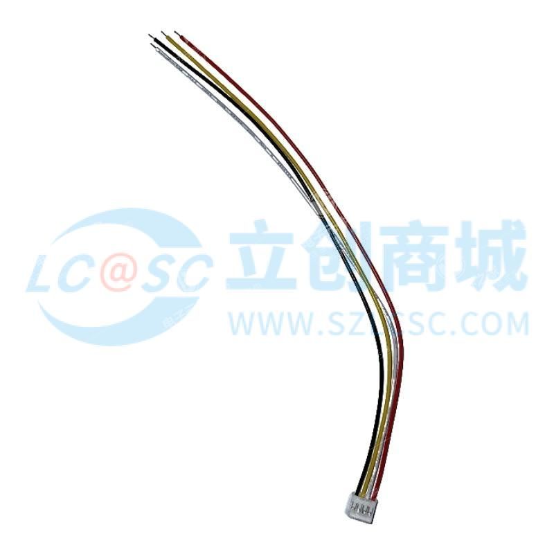 HY2.0mm-4P端子线 单头镀锡3mm 线长200mm 26AWG