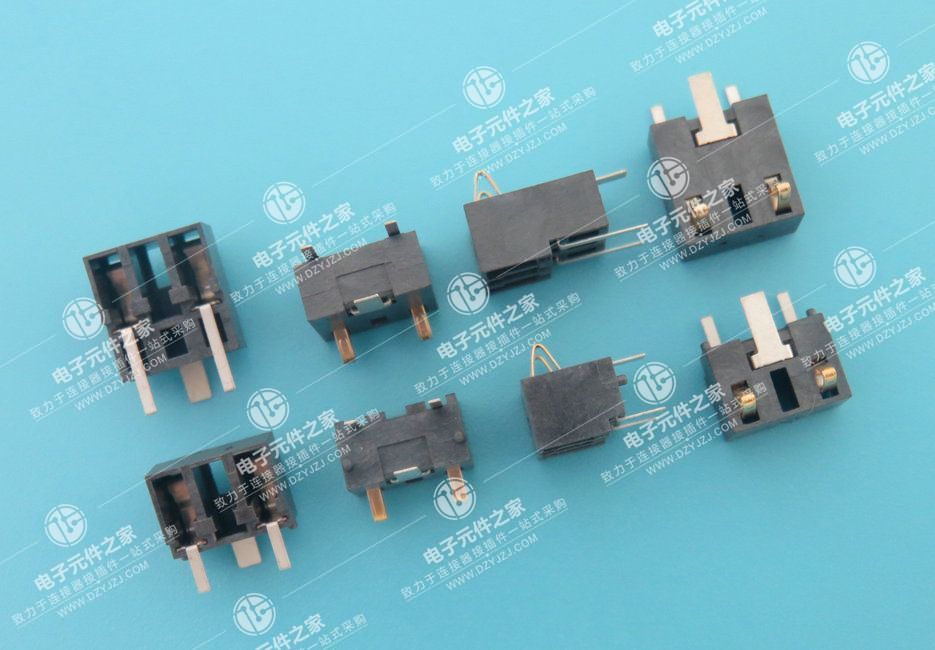 5.0PH 2P 侧压电池座 插件 有柱