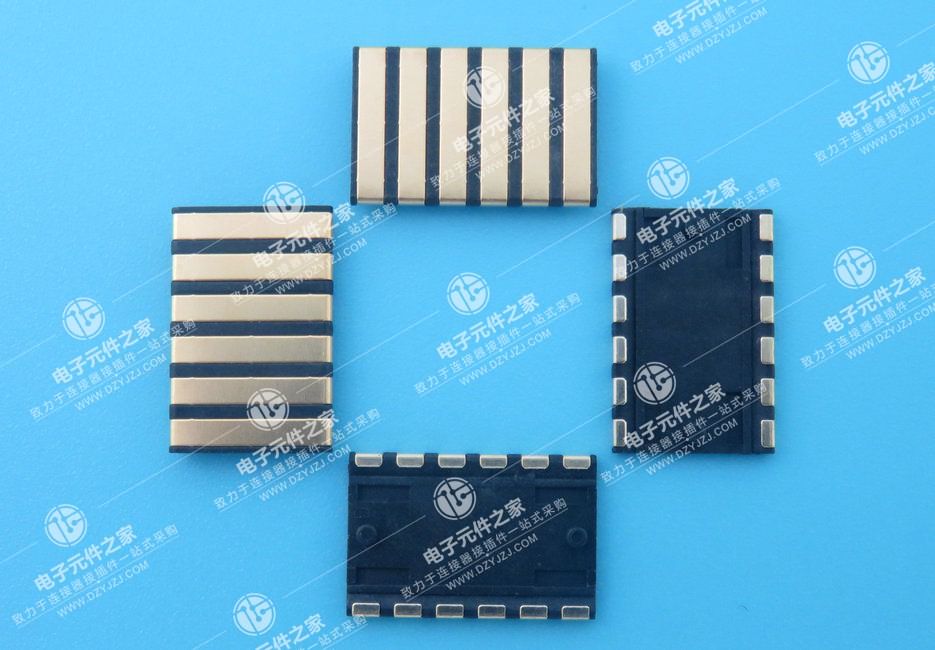 2.54PH 1.27H 6P 有柱母座