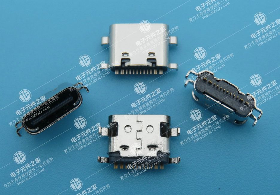 点击查看大图 USB TYPE C 母座16P 沉板1.6 L=6.5