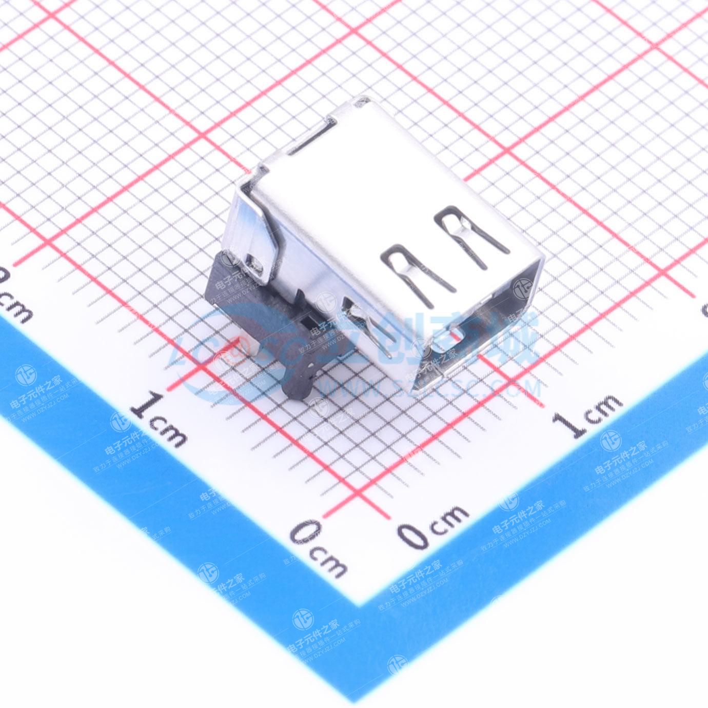 MINI DP 2.1 SMT式母座(中心高6.0）带中夹片