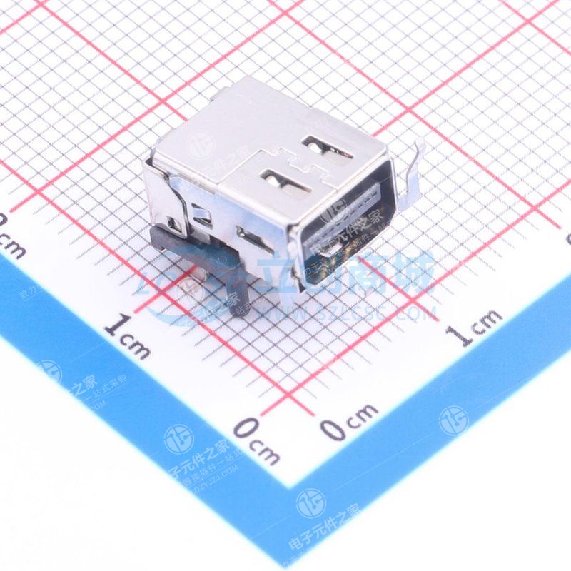 MINI DP SMT式 带3弹片母座(中心高3.8)