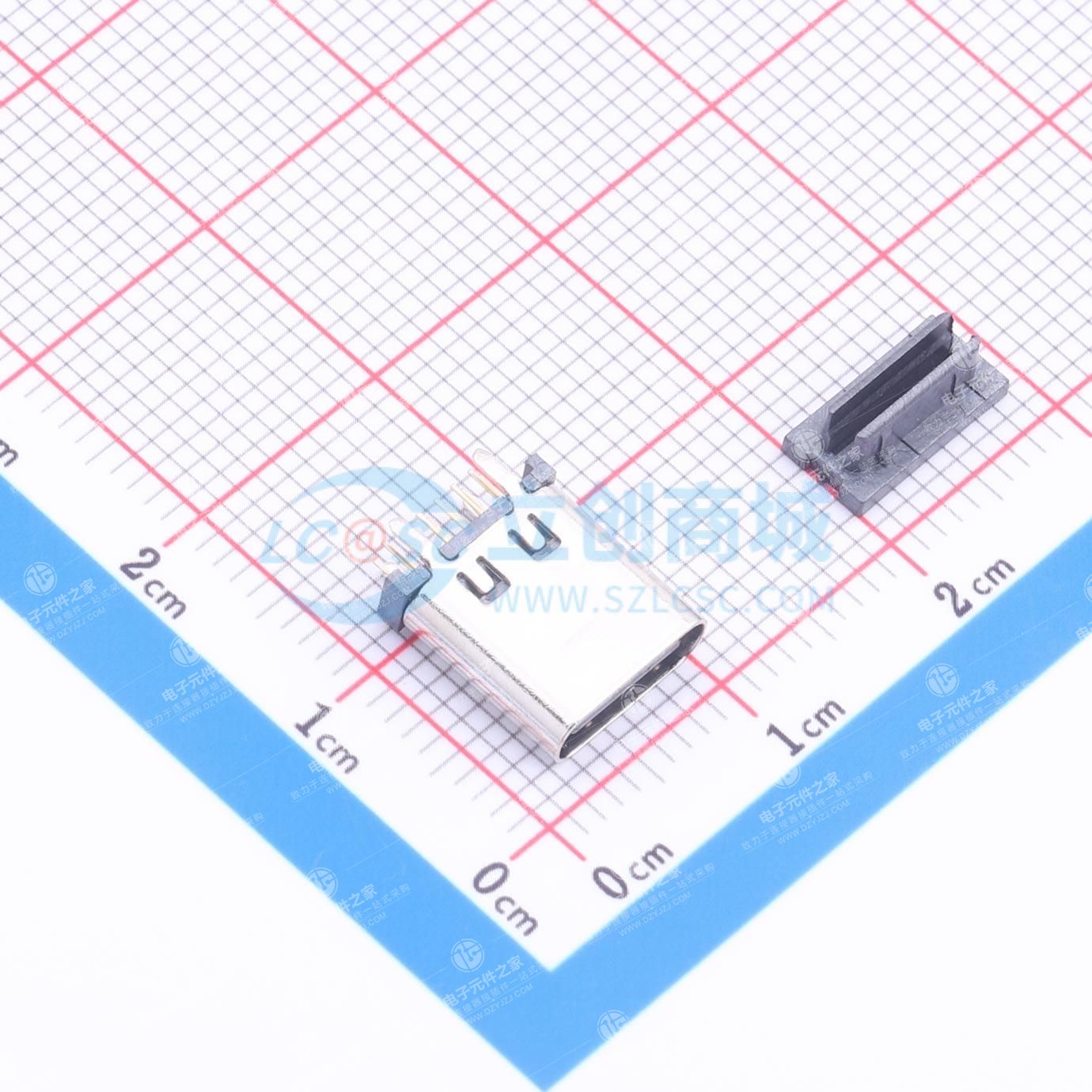 Type-C 母 直插