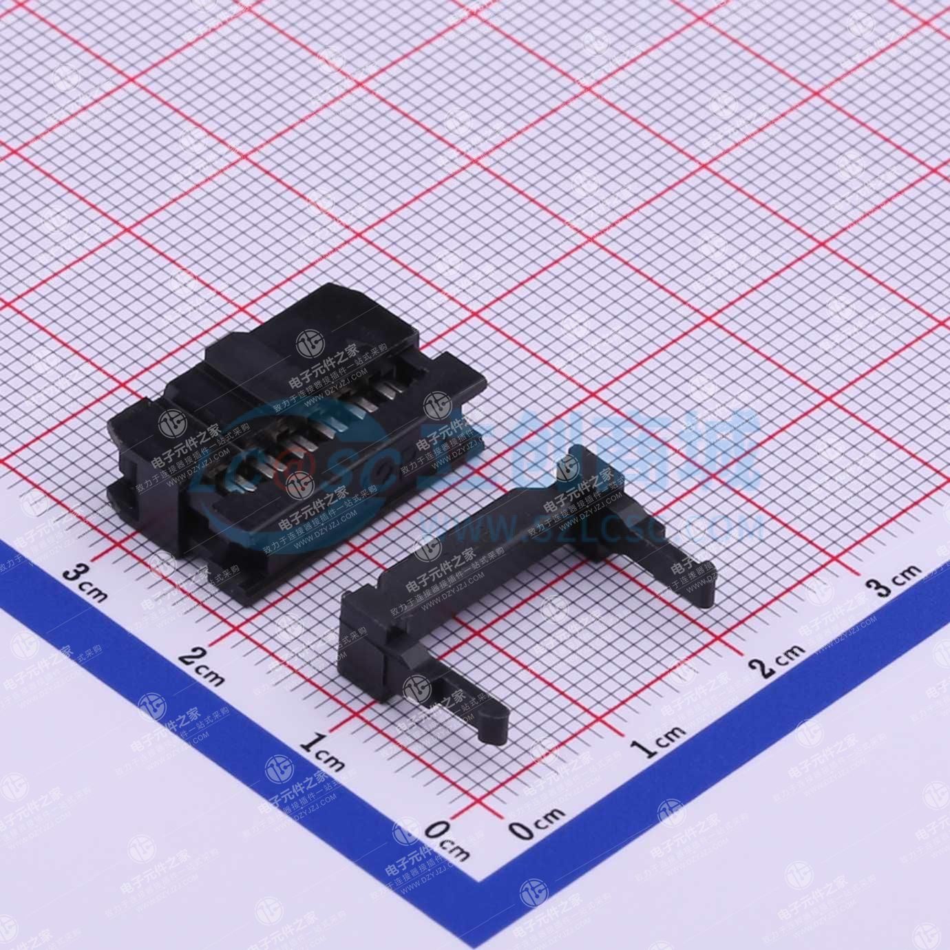 三件式 2.54mm 2x6P 排数:2 每排P数:6