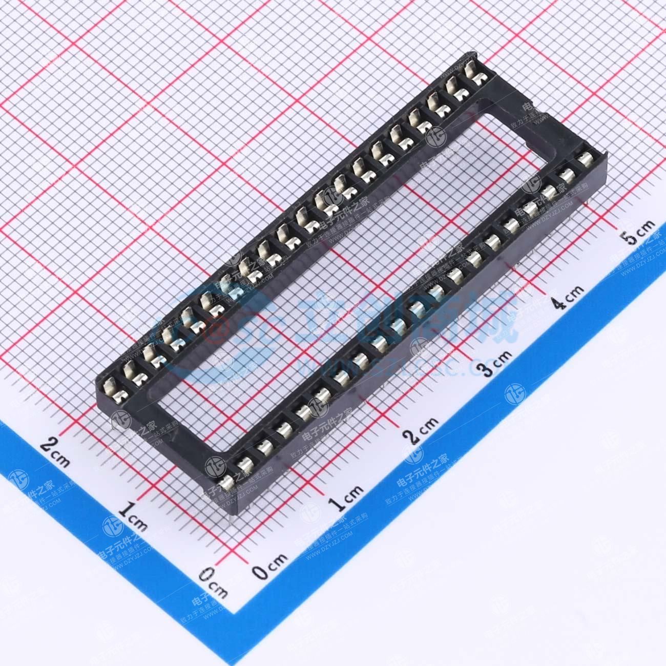 点击查看大图 间距2.54mm 方孔 P数:40P