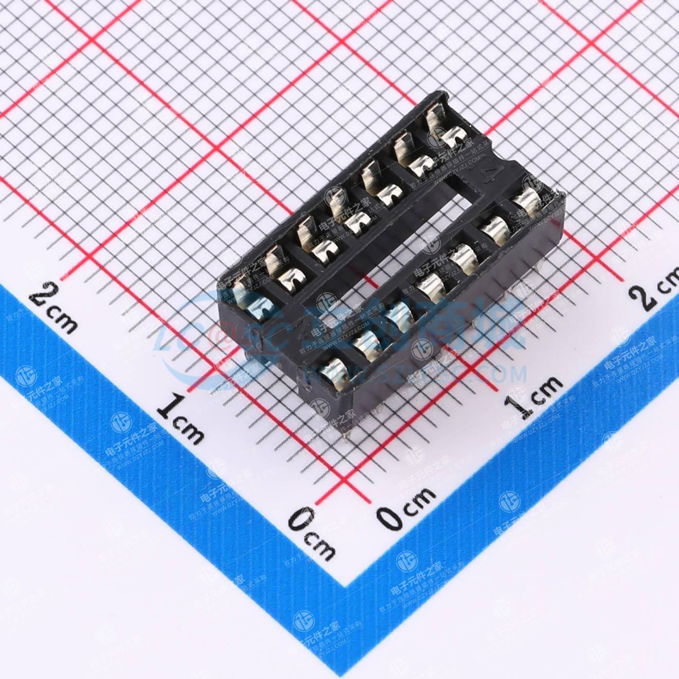 间距2.54mm 方孔 P数:14P