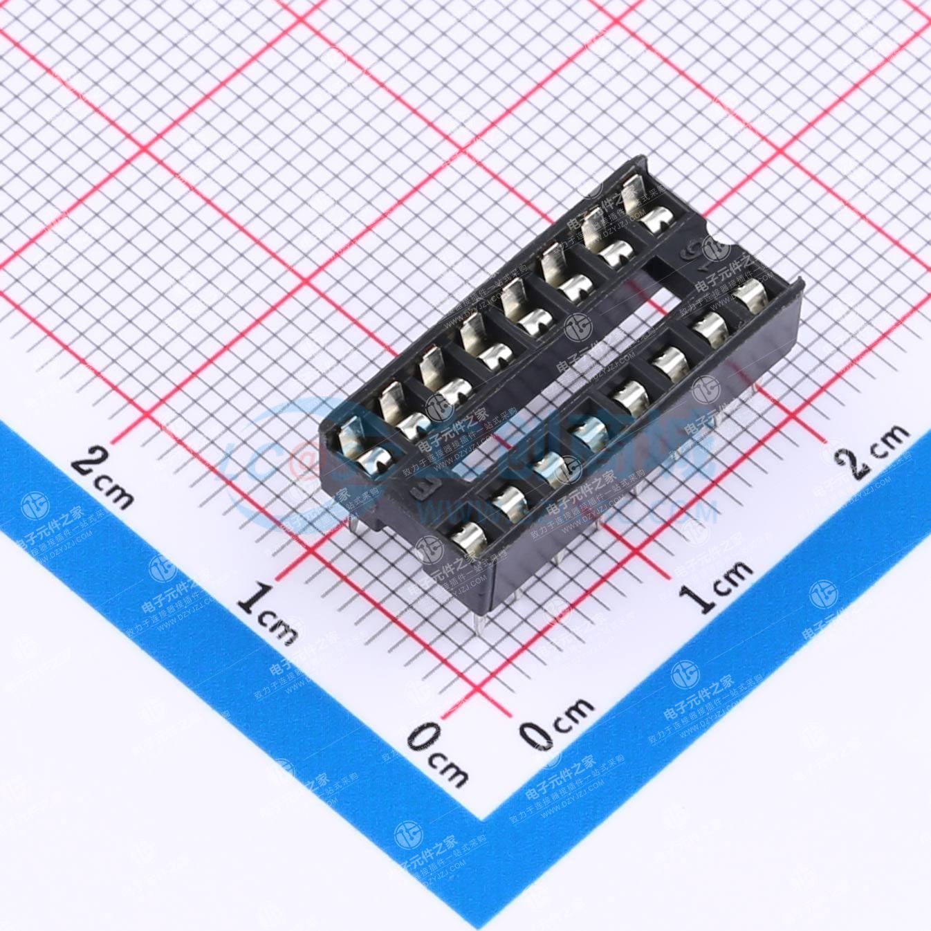 间距2.54mm 方孔 P数:16P