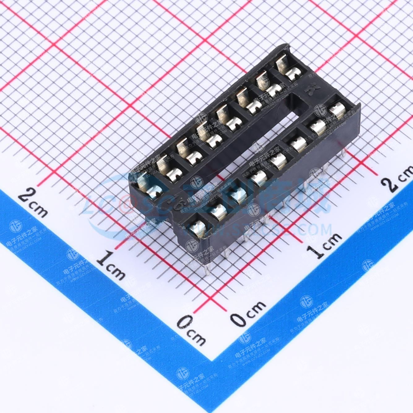 2x8P 间距2.54mm 方孔 P数:16P