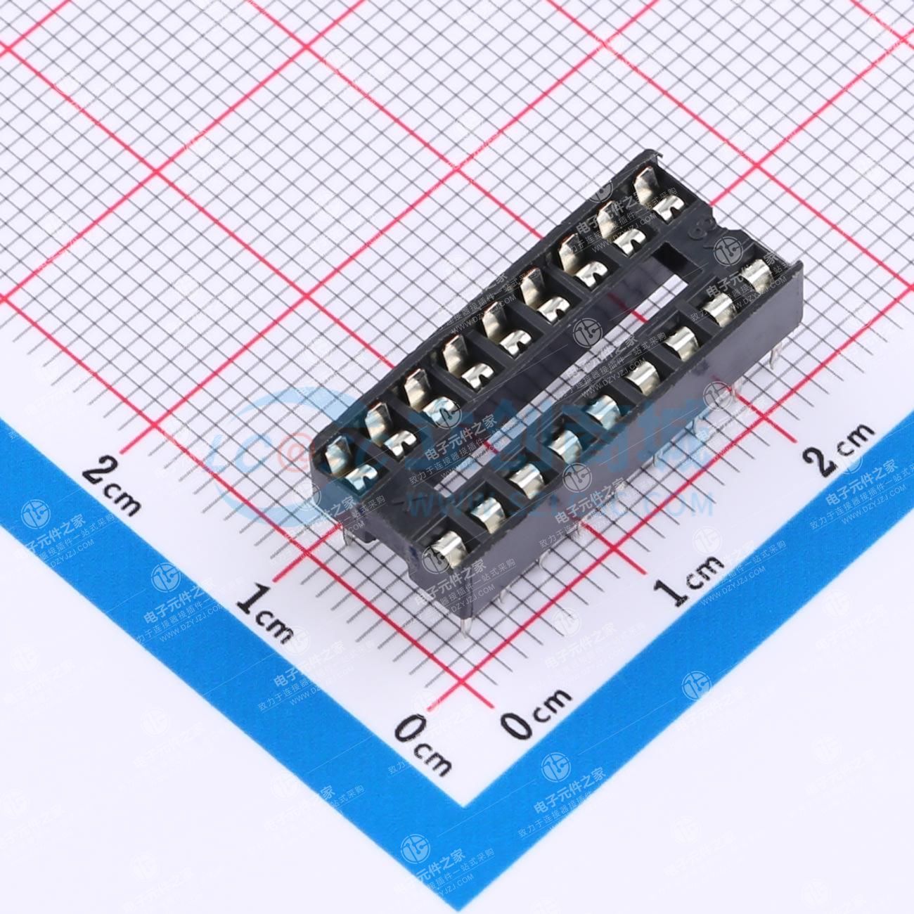 点击查看大图 间距2.54mm 方孔 P数:18P