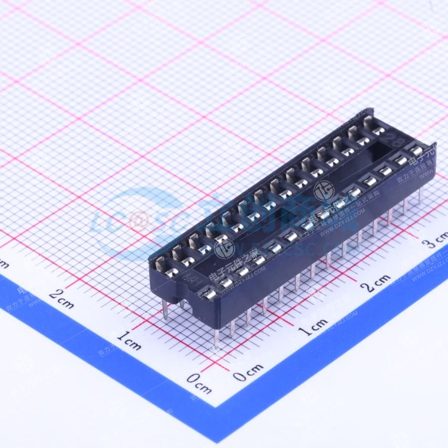 点击查看大图 间距2.54mm 方孔 P数:28P