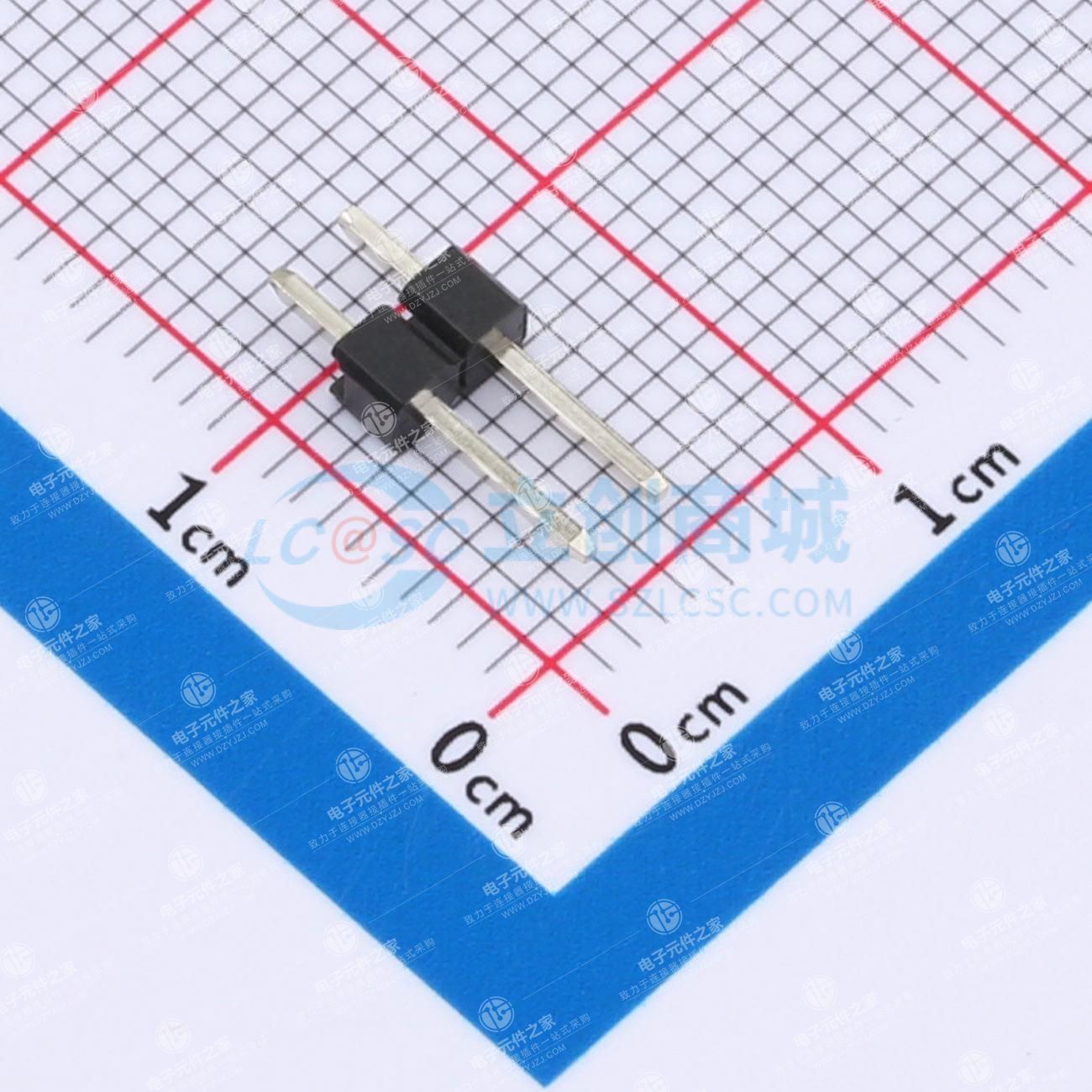 1x2P 间距:2.54mm 方针 直插